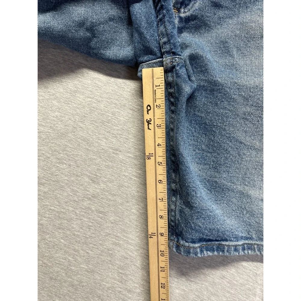 Wrangler Premium Jean Shorts Mens 42 Blue Denim Medium Wash Cotton Relaxed Fit